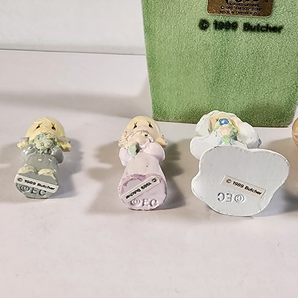 1989 Enesco Precious Moments Mini Pewter Wedding Party Set. - Picture 9 of 16